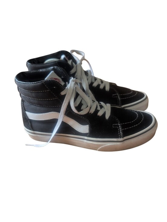 Vans Other - Classic Vans Sk8-Hi high top sneakers in black suede and canvas